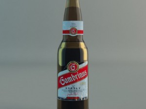 beer gambrinus Modelo 3D