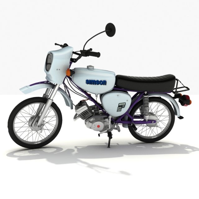 simson s51 3D-Modell in Motorrad 3DExport