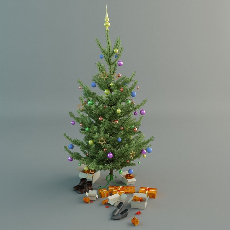 Christmas Tree 3d Model In Household Items 3dexport