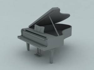 grand piano 3D-Modell