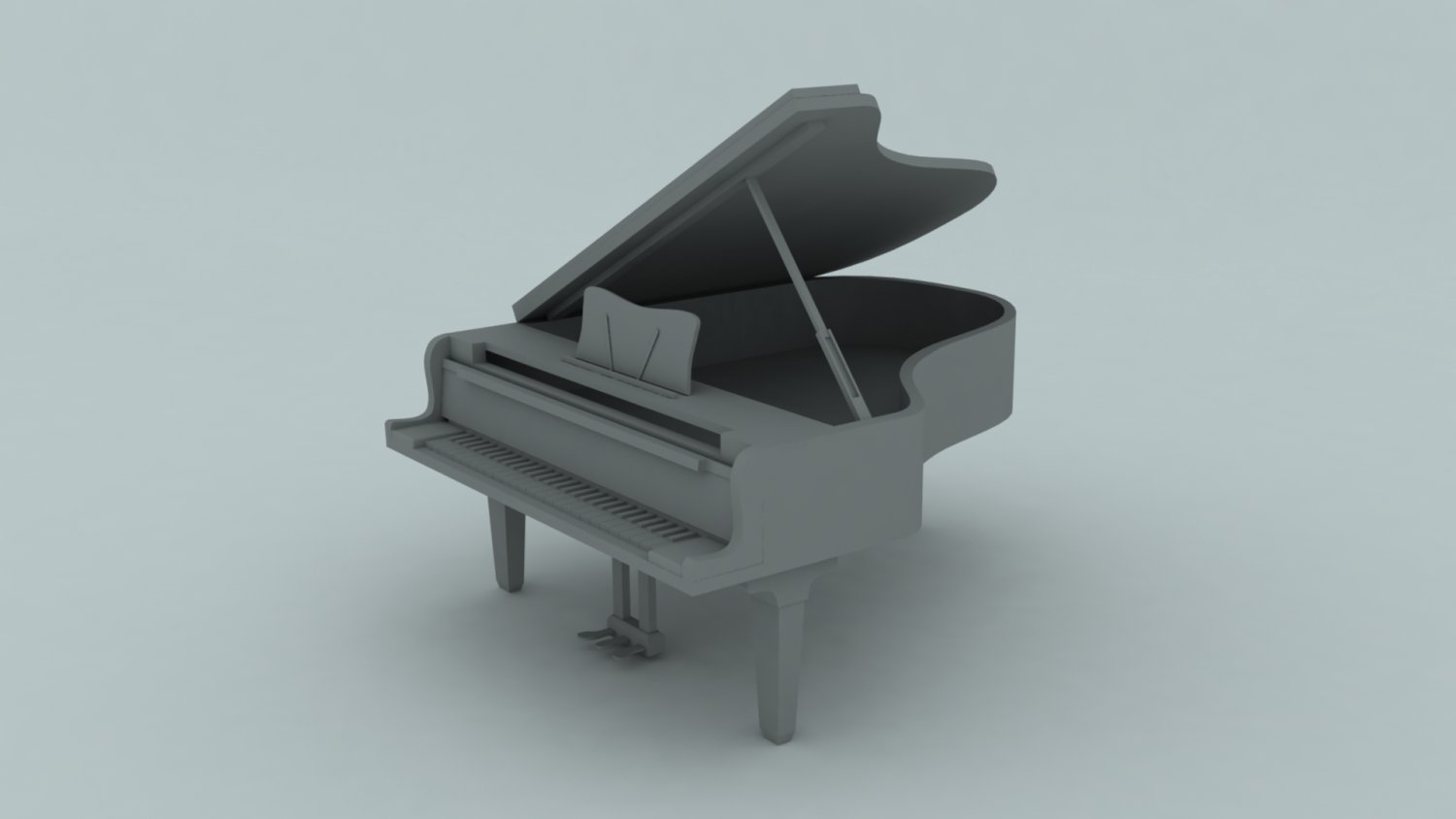 grand piano Free 3D Model in Piano 3DExport