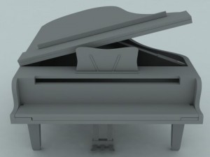grand piano 3D Model
