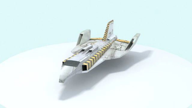 hunting aircraft low poly 3D Model .c4d .max .obj .3ds .fbx .stl .blend 
