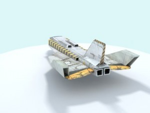 hunting aircraft low poly Model 3D