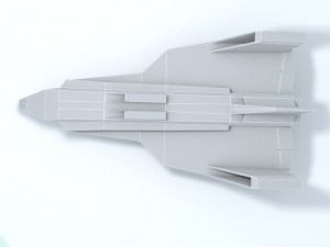 hunting aircraft low poly Model 3D