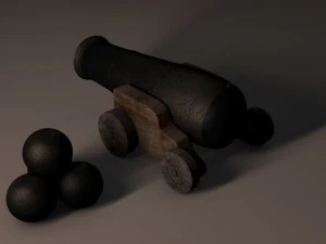 pirate cannon 3D Model