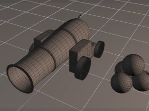 pirate cannon 3D Model