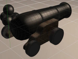 pirate cannon 3D Model