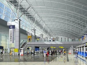 Modelos 3D lobby do terminal do aeroporto 003 Modelo 3D