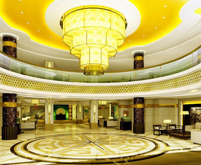 lobby 002 3D 모델 .c4d .max .obj .3ds .fbx .stl .blend 