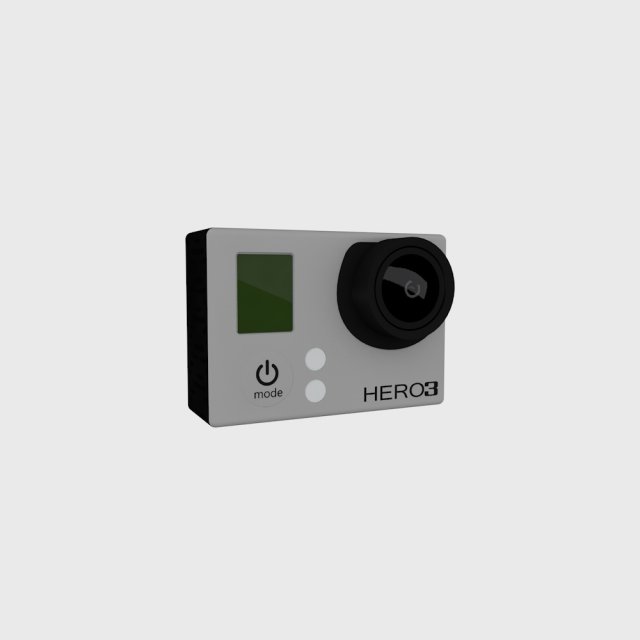 gopro3 be Modello 3D .c4d .max .obj .3ds .fbx .stl .blend 