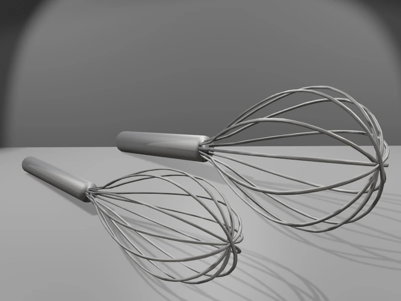 metal whisk 3D Model .c4d .max .obj .3ds .fbx .stl .blend