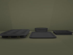 baking pans 3D Model
