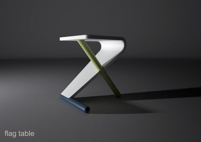 flag table Model 3D .c4d .max .obj .3ds .fbx .stl .blend 