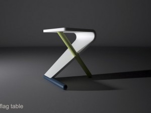 flag table Modelo 3D