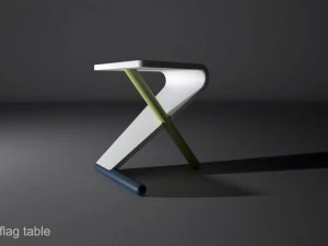 flag table 3D Model
