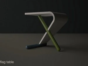 flag table 3D Model