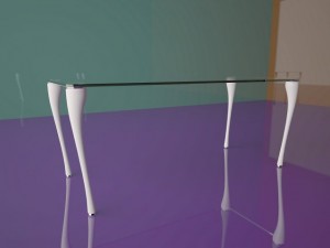 flute table Modelo 3D
