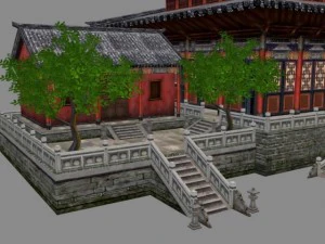 古代建築005 3Dモデル