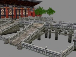 古代建築005 3Dモデル