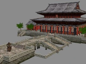 古代建築005 3Dモデル