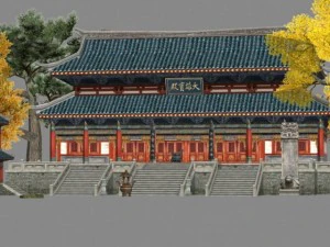 ancient architecture 007 3D Model