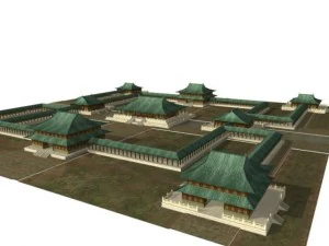 古代建築008 3Dモデル