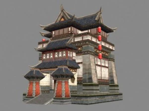 ancient architecture 009 3D Model