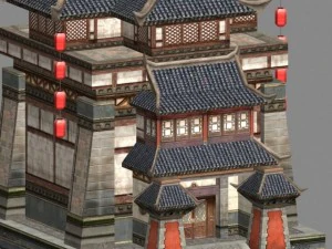 고대 건축 009 3D 모델