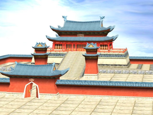 ancient architecture 013 3D Model .c4d .max .obj .3ds .fbx .stl .blend 