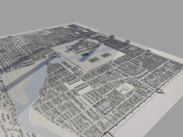 dadu city site of yuan dynasty 1 Model 3D .c4d .max .obj .3ds .fbx .stl .blend 