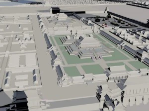 sitio de la ciudad de dadu de la dinast&iacute;a yuan 1 Modelo 3D