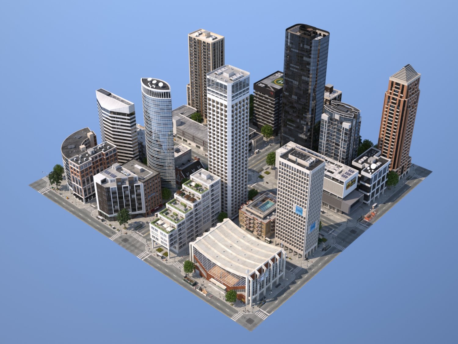 Модели зданий 3ds Max