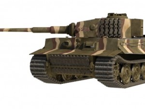 tiger 1 tank 3D Модель