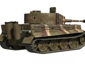 tigre 1 tanque Modelo 3D