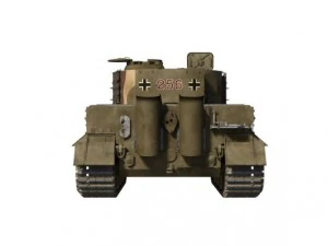 tigre 1 tanque Modelo 3D