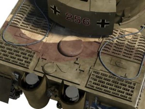 tigre 1 tanque Modelo 3D