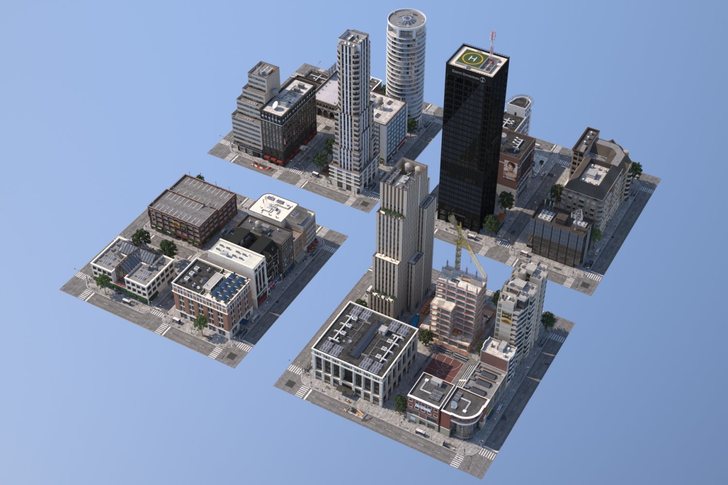 Модулар Сити. 3d City.