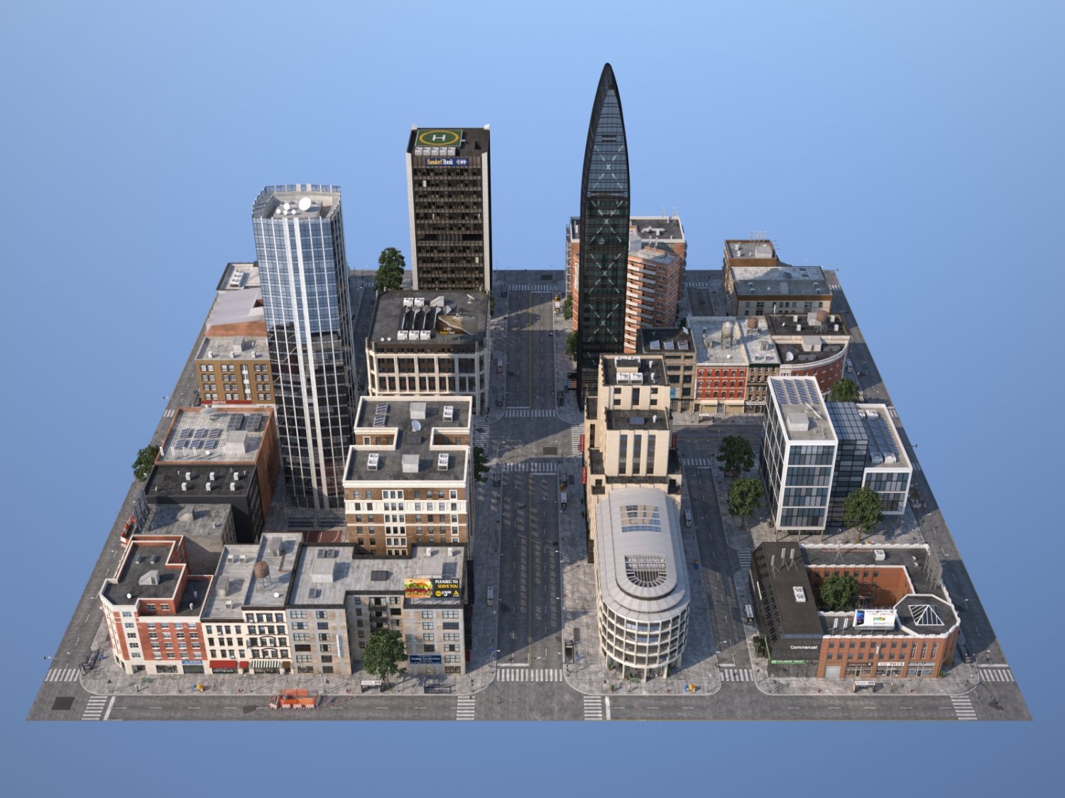 Cityscape 3d.