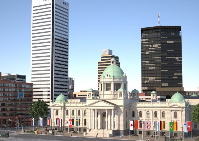 city kc5 3D मॉडल .c4d .max .obj .3ds .fbx .stl .blend 