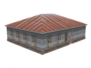old building drugstore 3D Модель