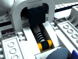 lego space shuttle  high detail Modelo 3D