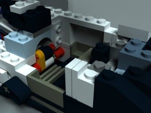 lego space shuttle  high detail Modelo 3D