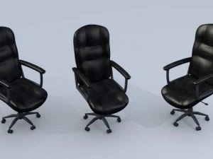 leather office chair 3D Model