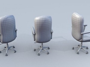 leather office chair 3D Модель