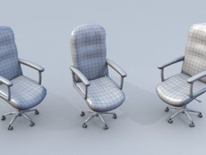 leather office chair 3D Модель