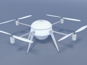 quadcopter drone 3D मॉडल