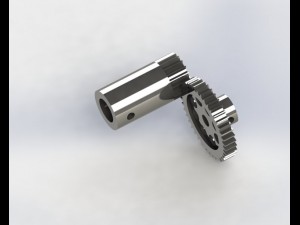 shaft and gear 3D Модель