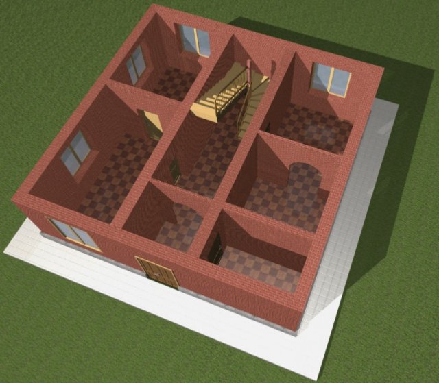 little house 3D Модель .c4d .max .obj .3ds .fbx .stl .blend 