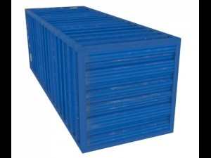 low poly container 3D Модель